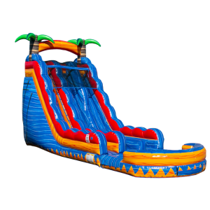 22' Shark Bite dual lane water slide